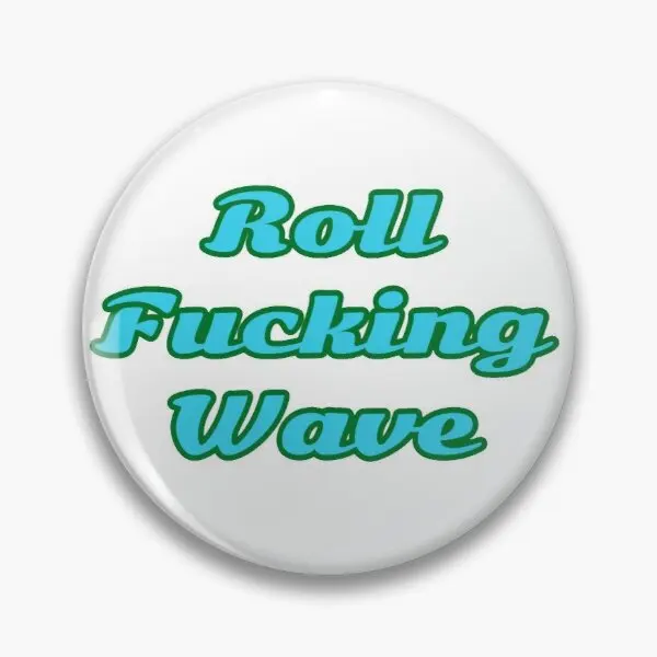 

Roll ing Wave Customizable Soft Button Pin Gift Women Clothes Funny Fashion Creative Cartoon Decor Jewelry Badge Cute Collar