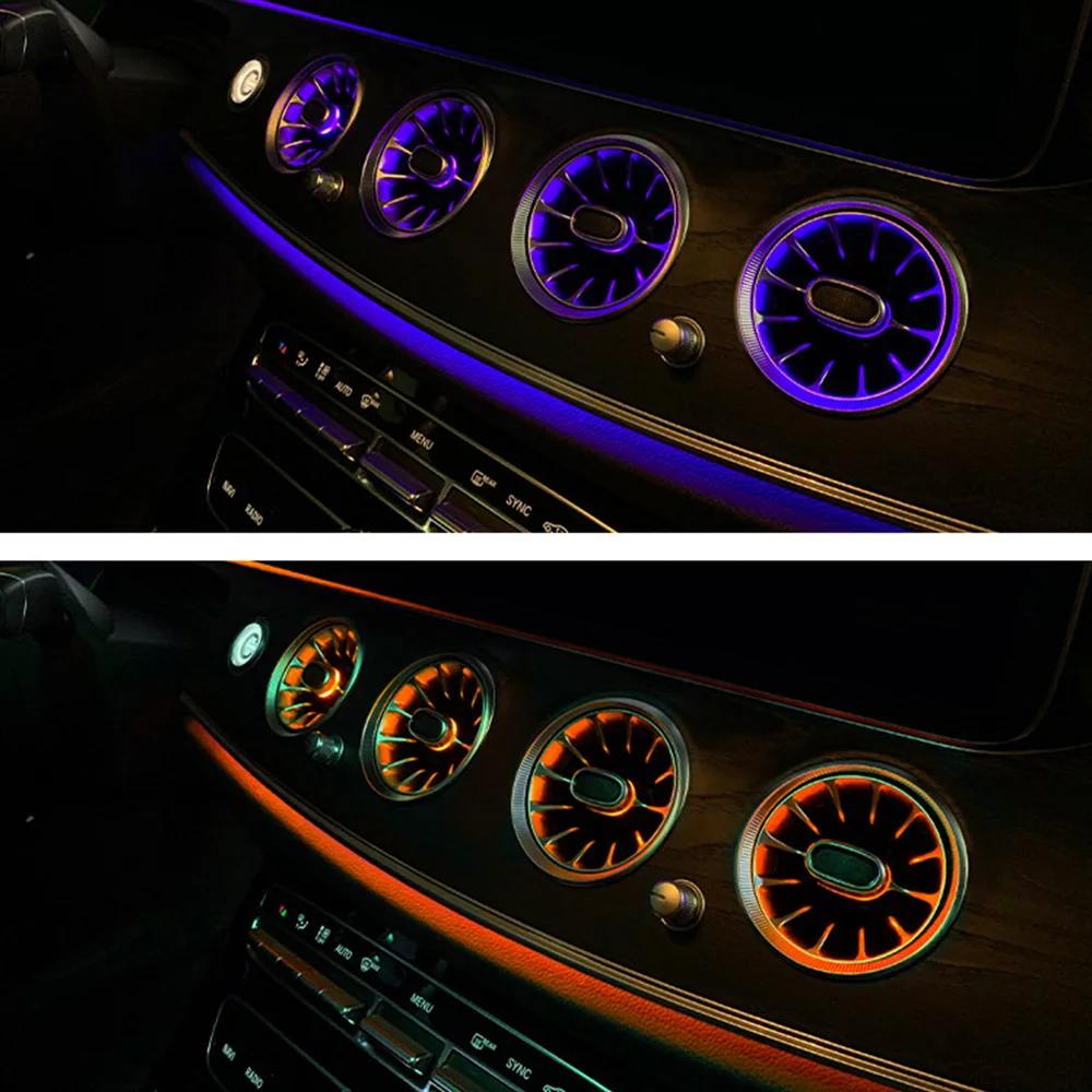 W213 3D вращающаяся крышка дверной панели с высокой подсветкой E class E300 64-цветная