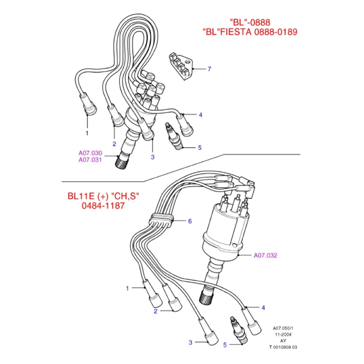 Катушка зажигания автомобиля Высоковольтная посылка 988F12029AB для Ford Ranger Fiesta Focus