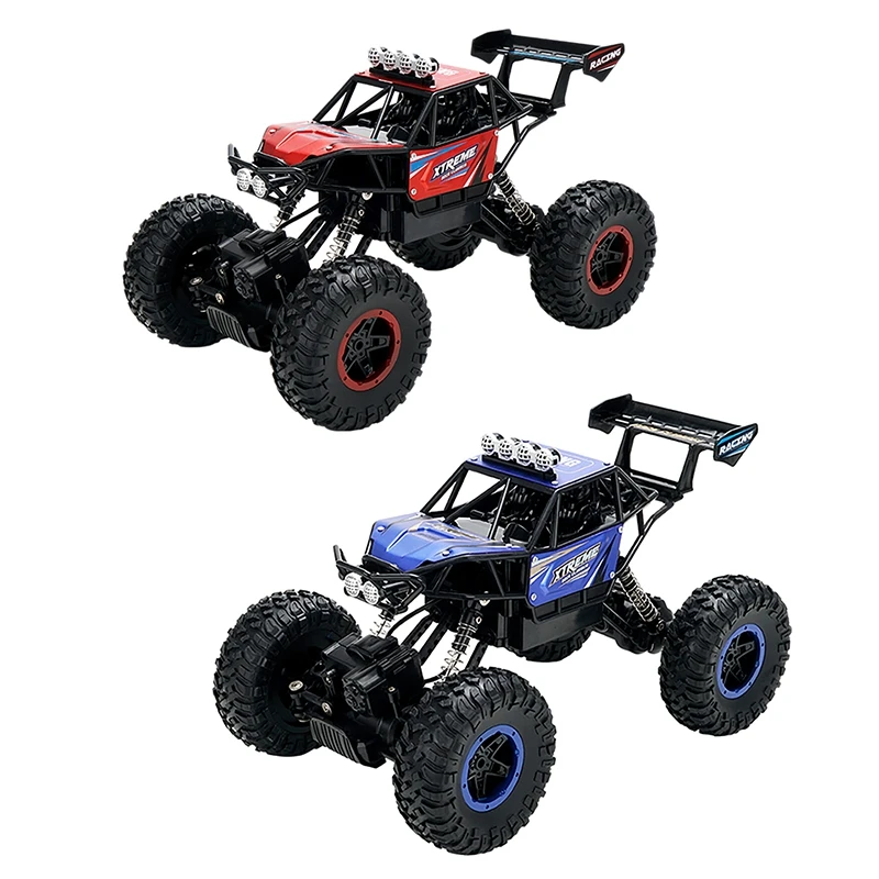 

1/14 RC Car 4WD Off-Road Crawler Climb Alloy LED Light Remote Control Vehicle Machine Electric RTR Model Toy Kids