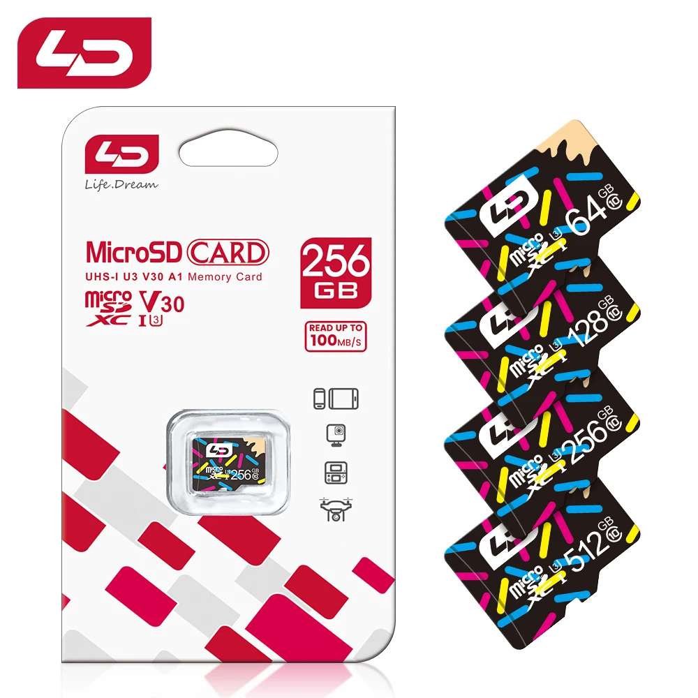 

Original LD Micro SD Card 64GB 32GB 16GB 8GB 4GB Class10 Memory Card 128GB 256GB microsd flash drive cartao de memoria For Phone