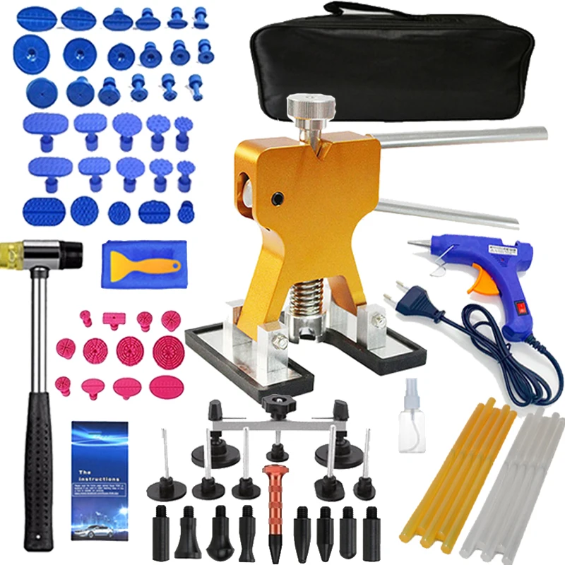 

Car Dent Repair Tools Auto Body Sheet Metal Paintless Mix Size Suction Cup Puller Set For Hail Pit Hit To Repair Multi-piece Set