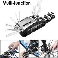 multi 16 in 1 usage bike bicycle repair bike tools kit hex wrench nut tire repair hex allen key screwdriver socket extension rod