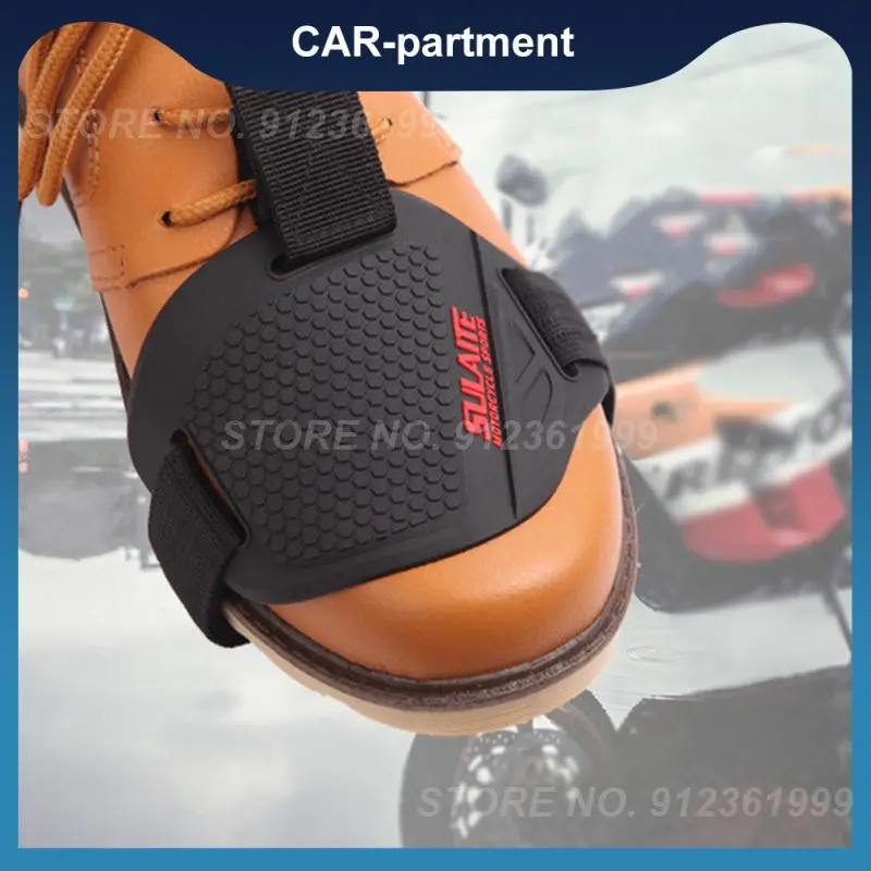 

Мягкий ТПУ + нескользящий тканый ремень черная мотоциклетная Обувь Аксессуары для переключения передач