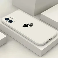 mickey minnie phone case for iphone 11 12 13 pro max mini 6 6s 7 8 plus x xr xs max se 2020 soft silicone tpu funda back cover