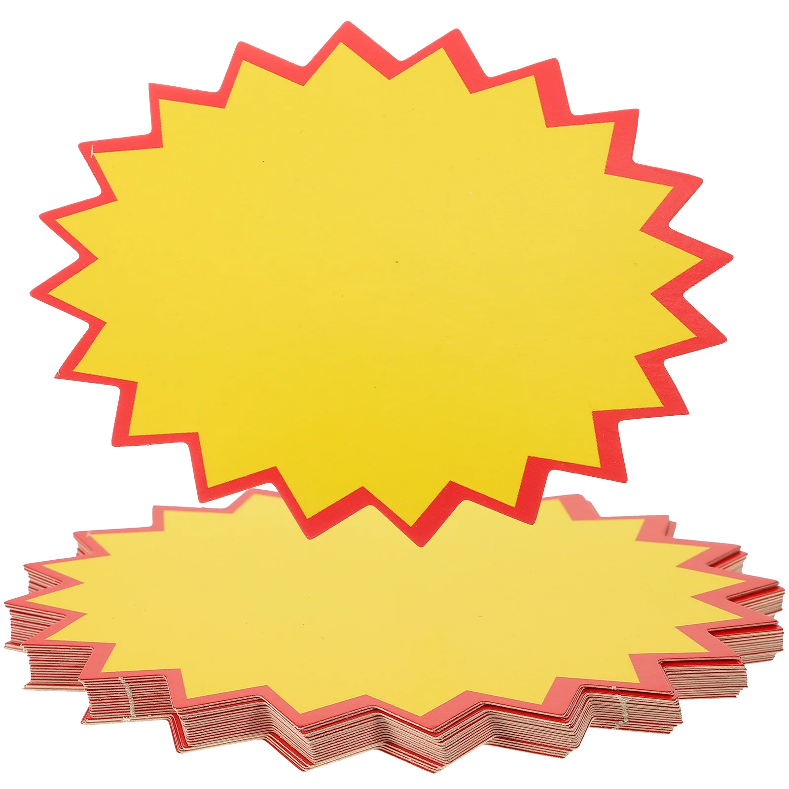 

100 Sheets Star Sticker Label Advertising Tags Signs Paper Price Goods Fluorescence Promotional Jam