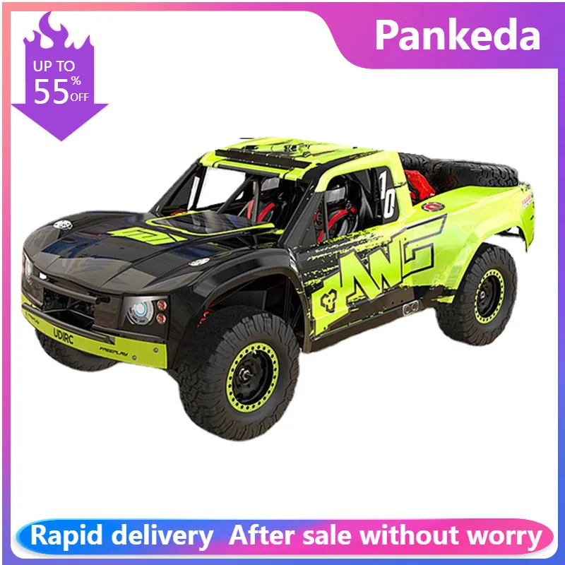 

UD1001 UD1002 80KM/H 1:10 2.4G Desert Off-Road RC Truck 120A Water-Proof ESC Brushless Motor RC Car Model Buggy Without Battery