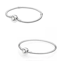 authentic 925 sterling silver moments wonderful love heart clasp bracelet bangle fit bead charm diy pandora jewelry