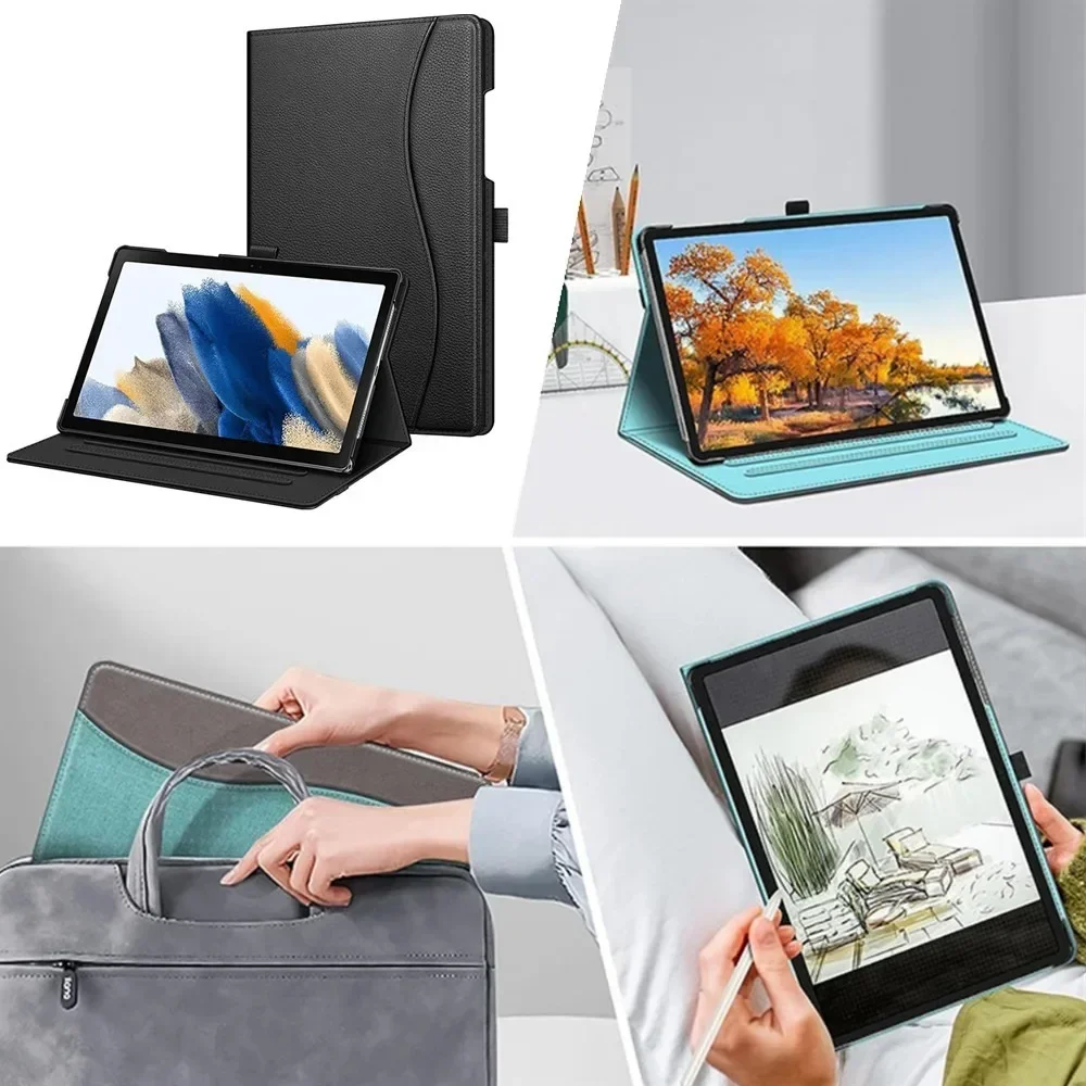 Деловой чехол для Samsung Galaxy Tab A9 Plus/A9+ 5G 11 дюймов 2023 SM-X210/X216/X218 многоугольный