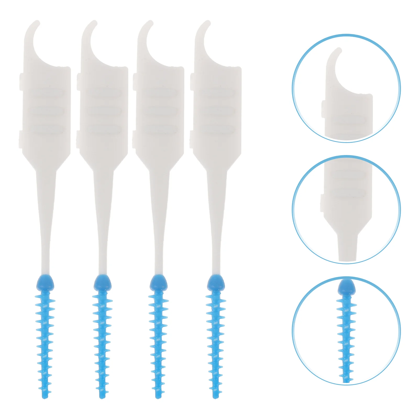 

200 Pcs Disposable Toothpick Picks Silicone Toothpicks Travel Dental Floss Teeth Stick Mini Brush