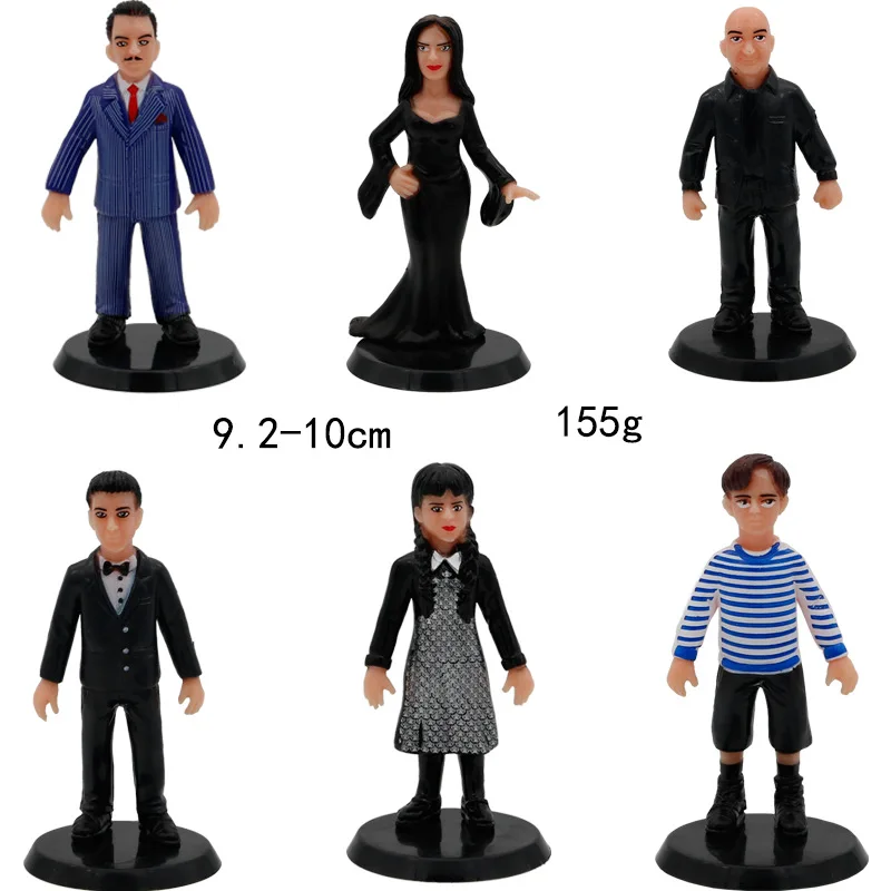 

Wednesday Addams animation toys 3.5 inch Action & Toy Figures doll model film and television around the cake ornaments