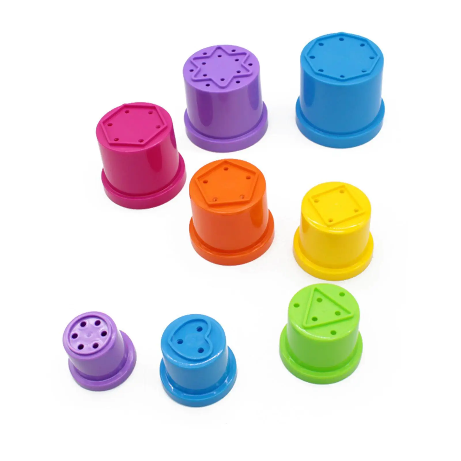 

8er Set Bath Stack Cup Toy Sorting Game for Boys Girls 2 18 24