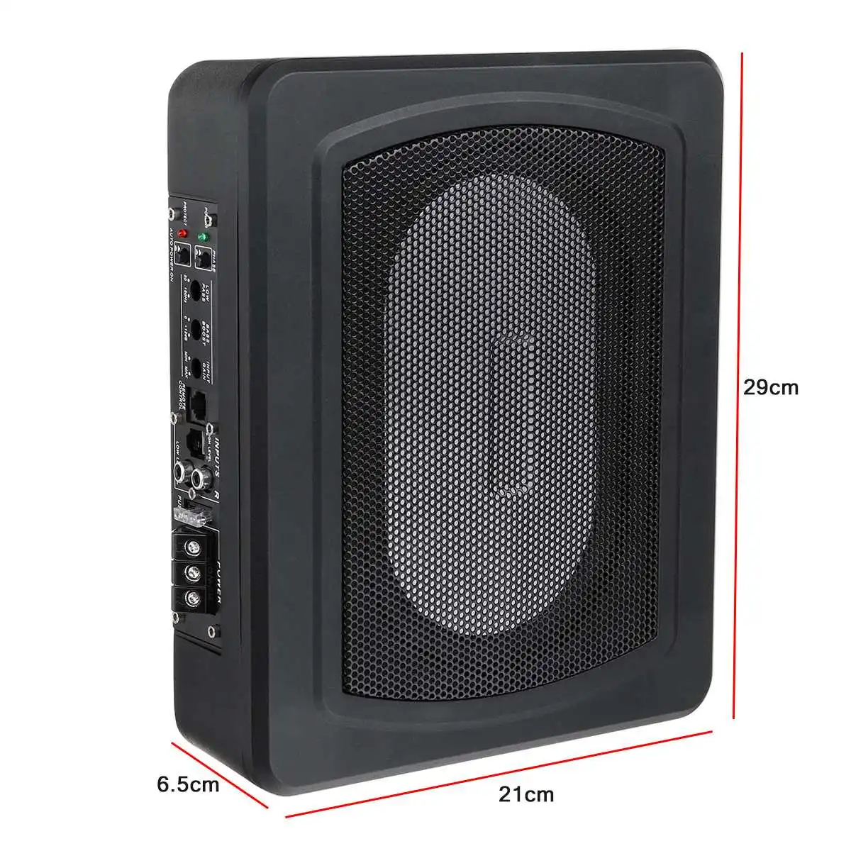 Автомобильный сабвуфер 12 В 600 Вт 6x9 дюймов тонкий под сиденьем активный усилитель