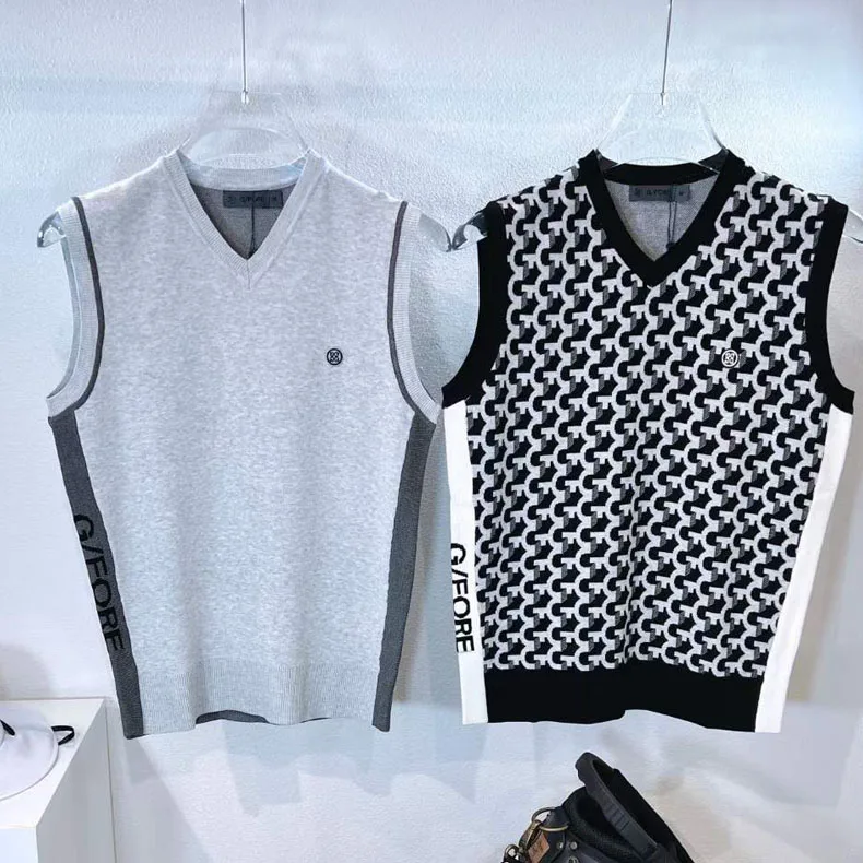 

Women's and Men's Golf Clothing Vest Autumn and Winter New Sweater Vest Fashion All-match Casual Top Sleeveless Shirt