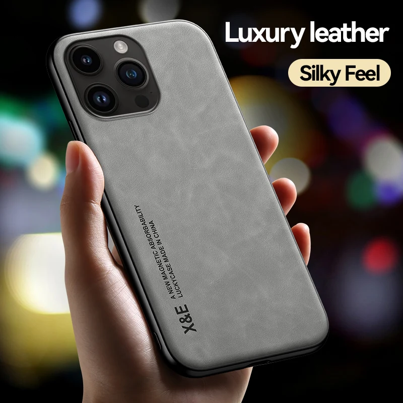 

High Grade Sheepskin Suitable For IPhone 14promax Phone Case, Leather For Comfortable Touch, Apple 13pro Protective Case 11/12