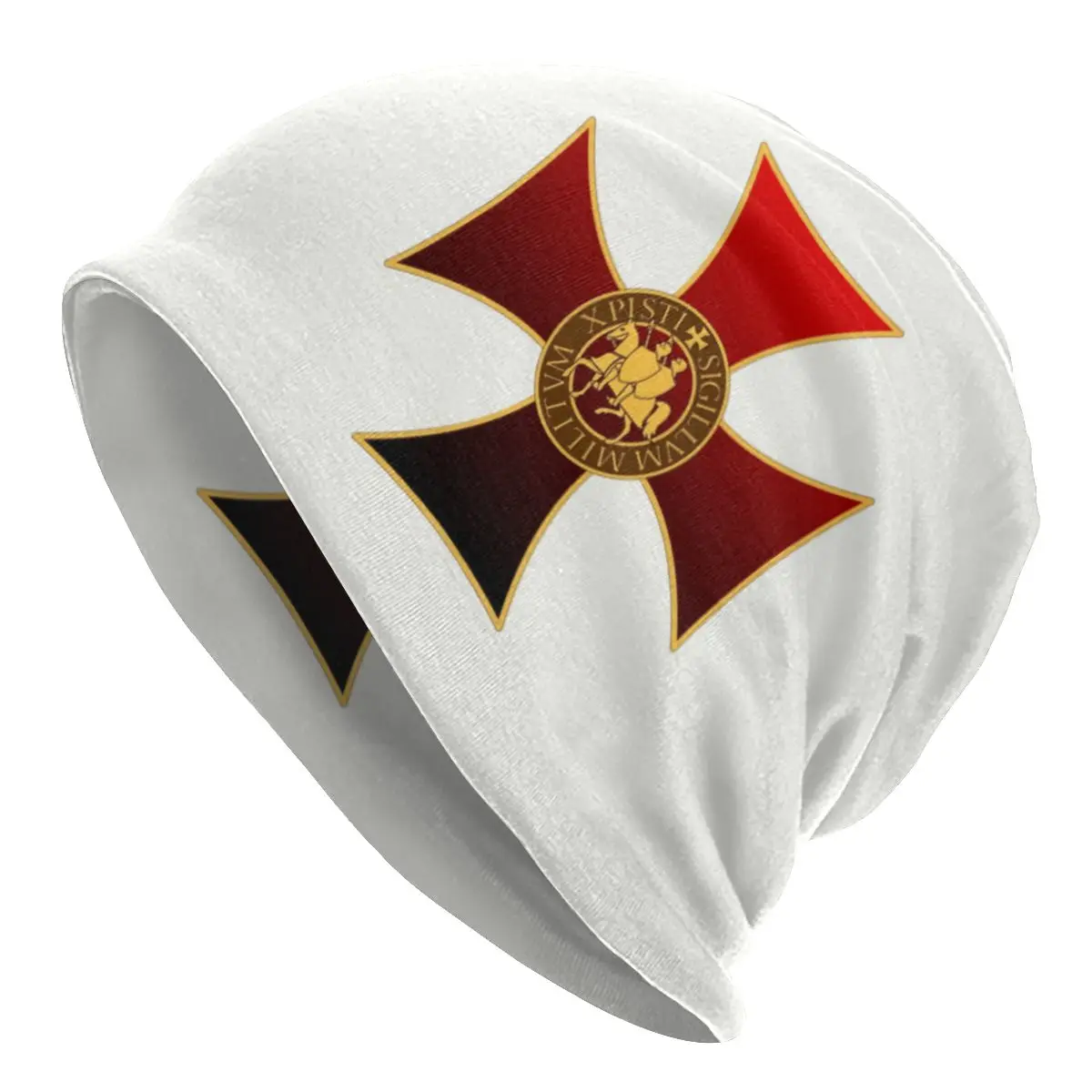 

Рыцари Templar, закрытые перекрестные шапочки, облегающая шапка, зимние теплые вязаные шапки, облегающие шапки для улицы в средневековом стиле