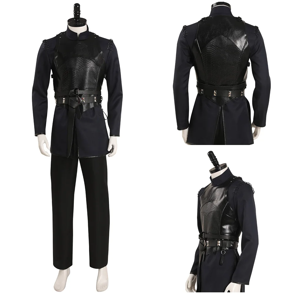 

Dragon Daemon Cosplay Costume Black Battle Suit Outfits Halloween Carnival Suit