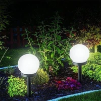 led outdoor waterproof solar round bulb light plug lawn lamp beautiful decorative lighting courtyard garden plug floor lamp