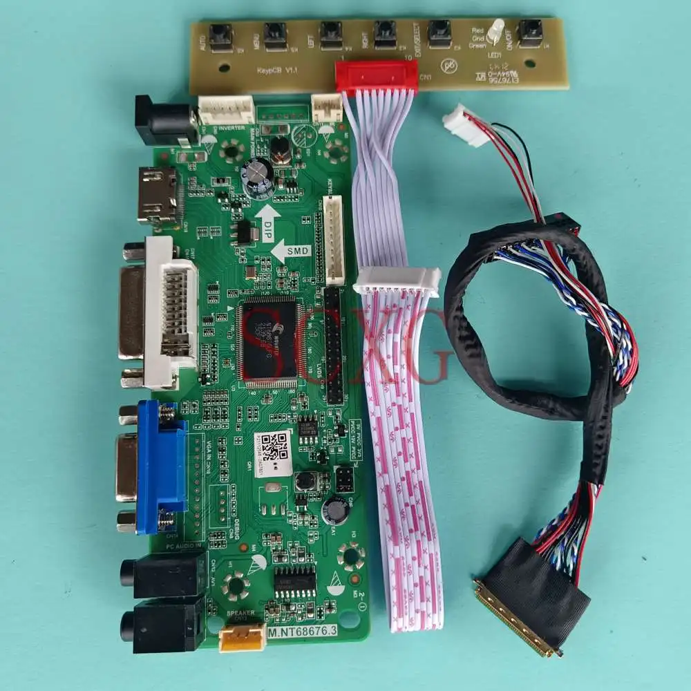 

DIY Kit For B173RW01 V1 17.3" Laptops Panel 1600*900 40 Pin LVDS DVI VGA HDMI-Compatible 60Hz Matrix LCD Controller Board