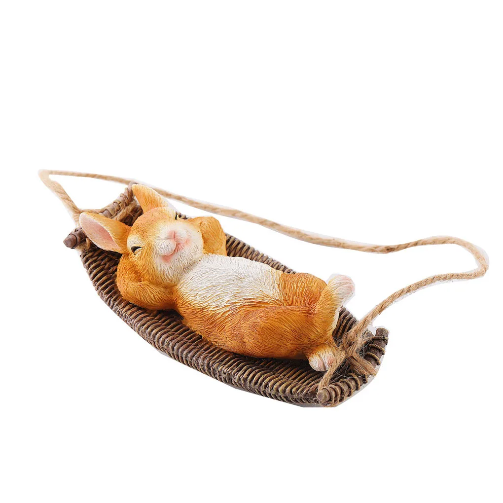 

Декоративная фигурка двора, украшение для комнаты, погодозащищенная скульптура для двора, милая подвесная статуя для патио, лужайки, для по...