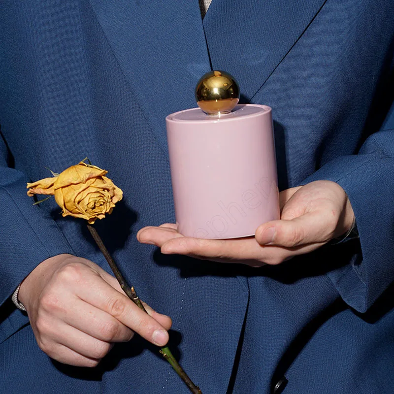 Однотонные геометрические банки Mason с крышкой в скандинавском стиле современные