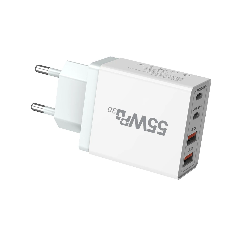 Универсальный Адаптер Для Быстрого Зарядного Устройства USB-C Настенное Крепление