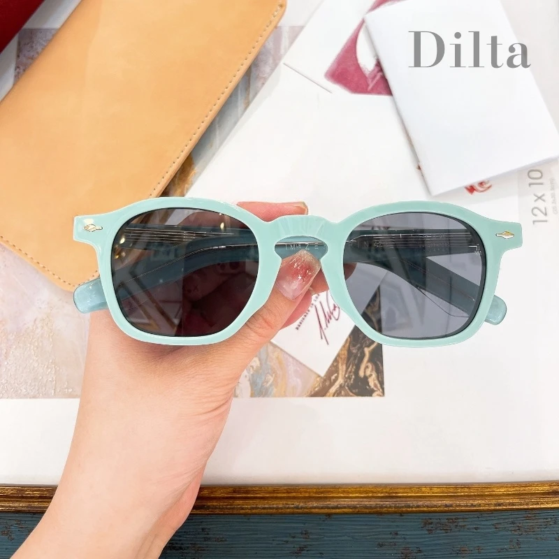 ZEPHIRIN толстые ацетатные овальные женские солнцезащитные очки для мужчин в стиле