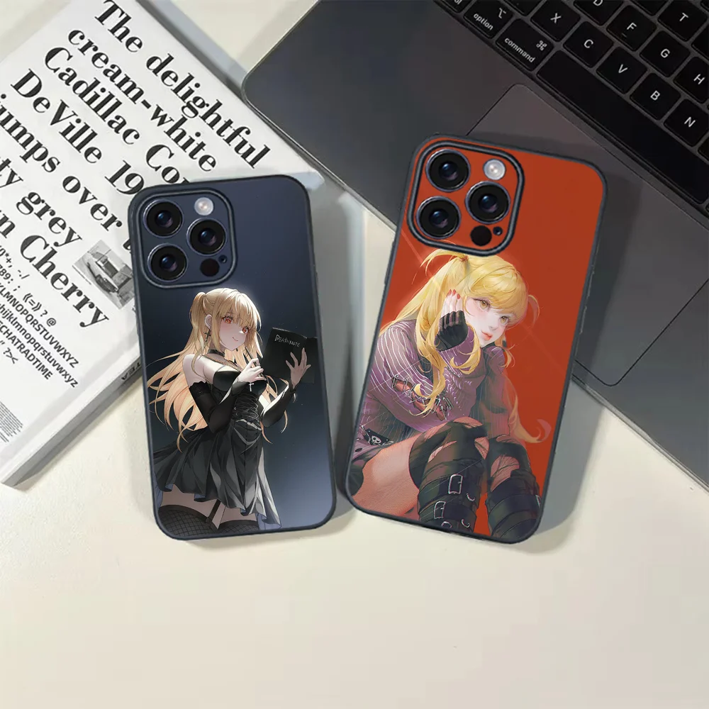 Чехол для телефона D-Death Note Misha iPhone 16 15 14 13 12 11 PRO MAX PLUS Mini TPU мягкий приятный кожи
