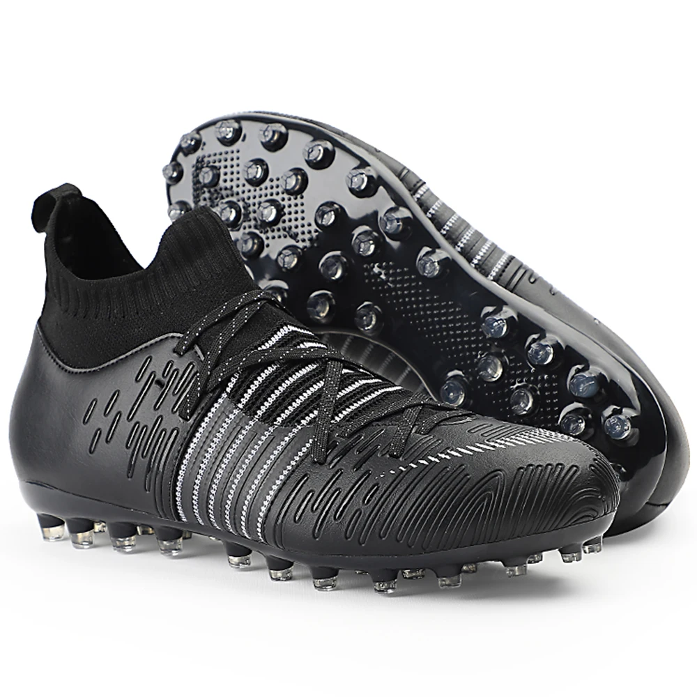 2023 Men's Football Shoes Grass FG/TF Football Ankle Boots Non-slip Unisex Indoor Football Shoes Futsal Training Shoes 34-45