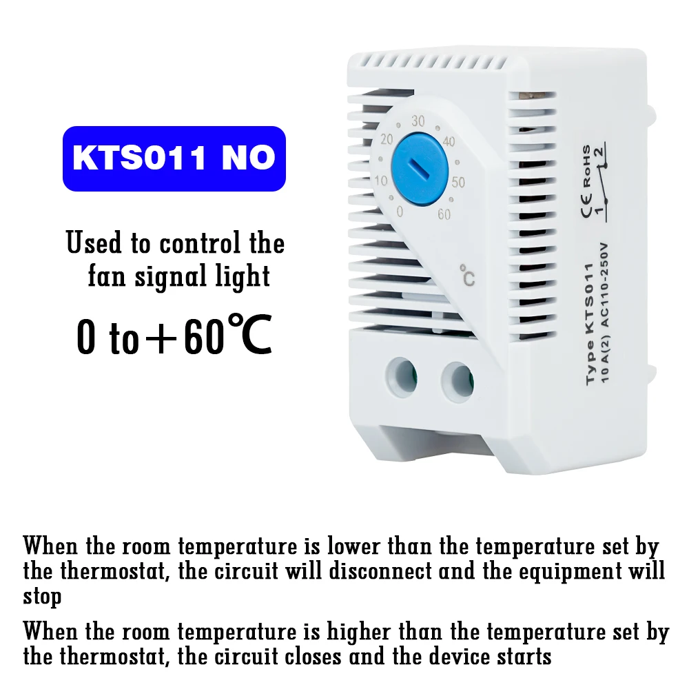

Механический термостат EARUELECTRIC KTO011 KTS011 для шкафов 0-60°C