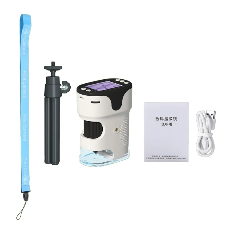 

Portable Pocket Microscope Rechargable 1000X Magnification Camera Battery Power