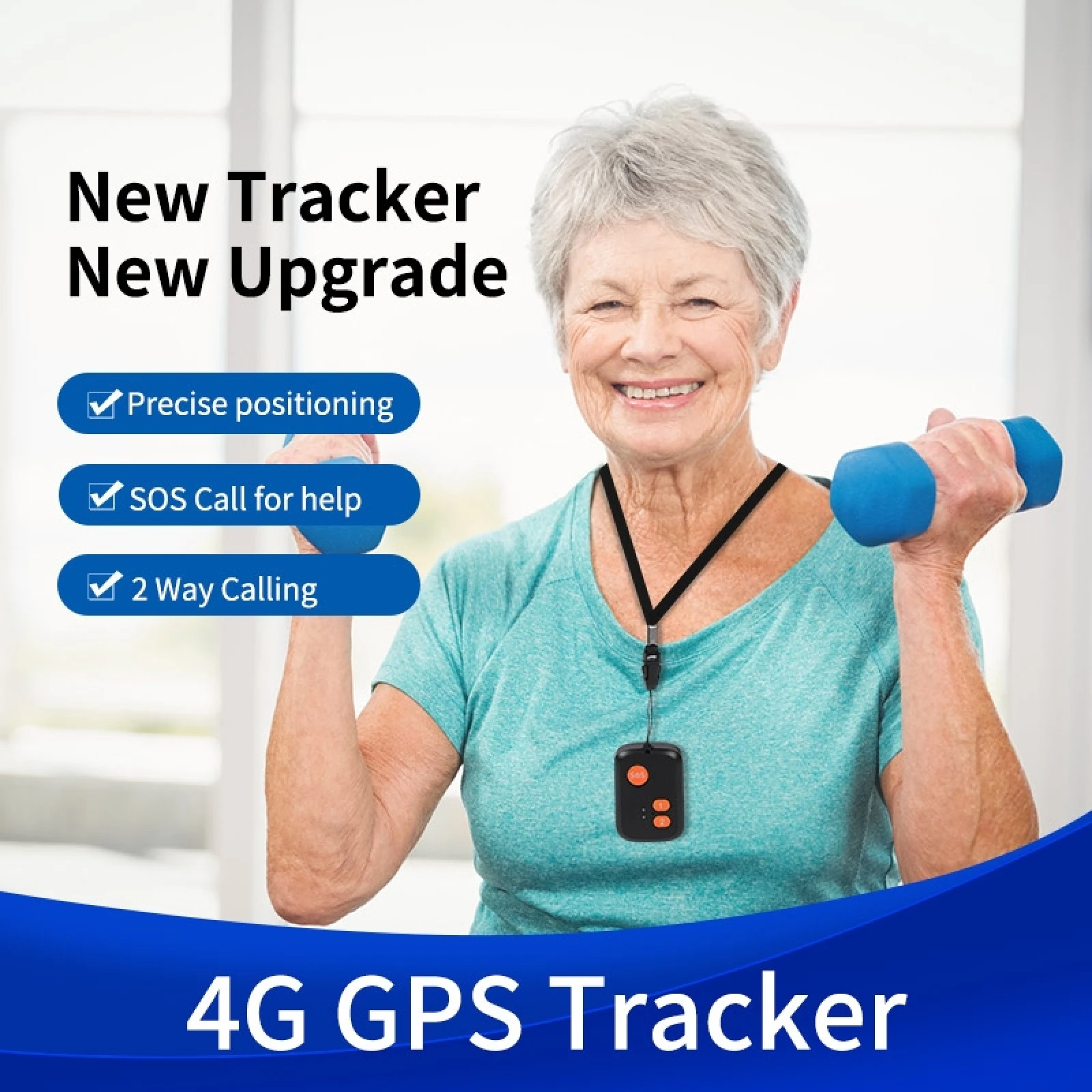 V51 IP67 Водонепроницаемый 4G LTE 3G 2G GSM кнопка SOS Аварийная сигнализация GPS трекер (art.: 3920bea12e2d2) - 3920bea12e2d2