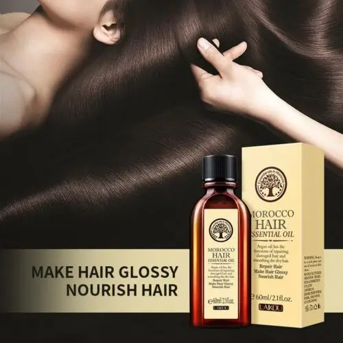 

Марокканское аргановое масло 60 мл, эфирное масло для ухода за волосами, питает кожу головы, восстанавливает сухие поврежденные волосы, лече...