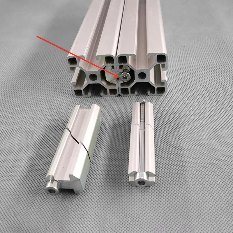 

Aluminum Profile One-Line Connector Parallel Clamping Head Profile Side-by-Side Docking Fixed Block Built-in Connector