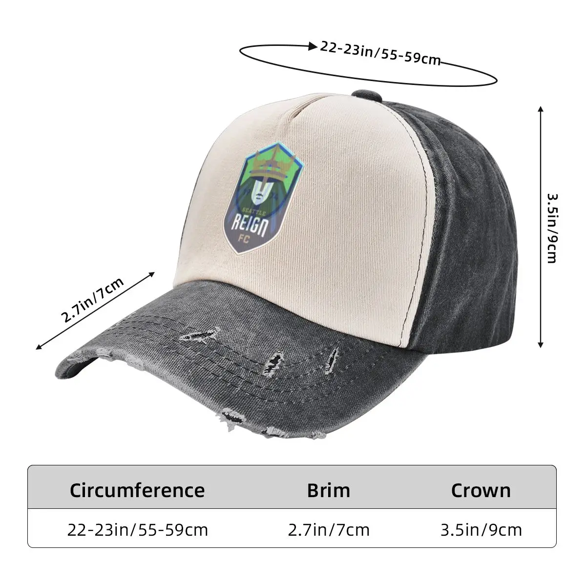 Seattle Soccer - Бейсбольная кепка Reign x Sounders Wild Ball Hat Пляжная дизайнерская шляпа Мужские