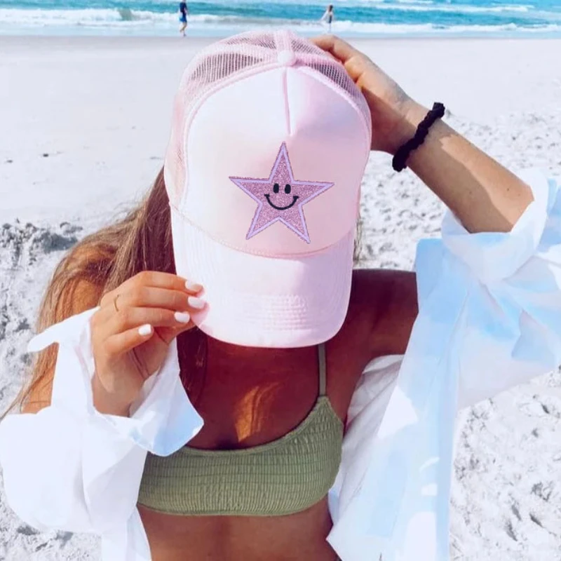 Шляпа с сияющими звездами модная шапка 120 цветов женская пляжная шляпа от солнца