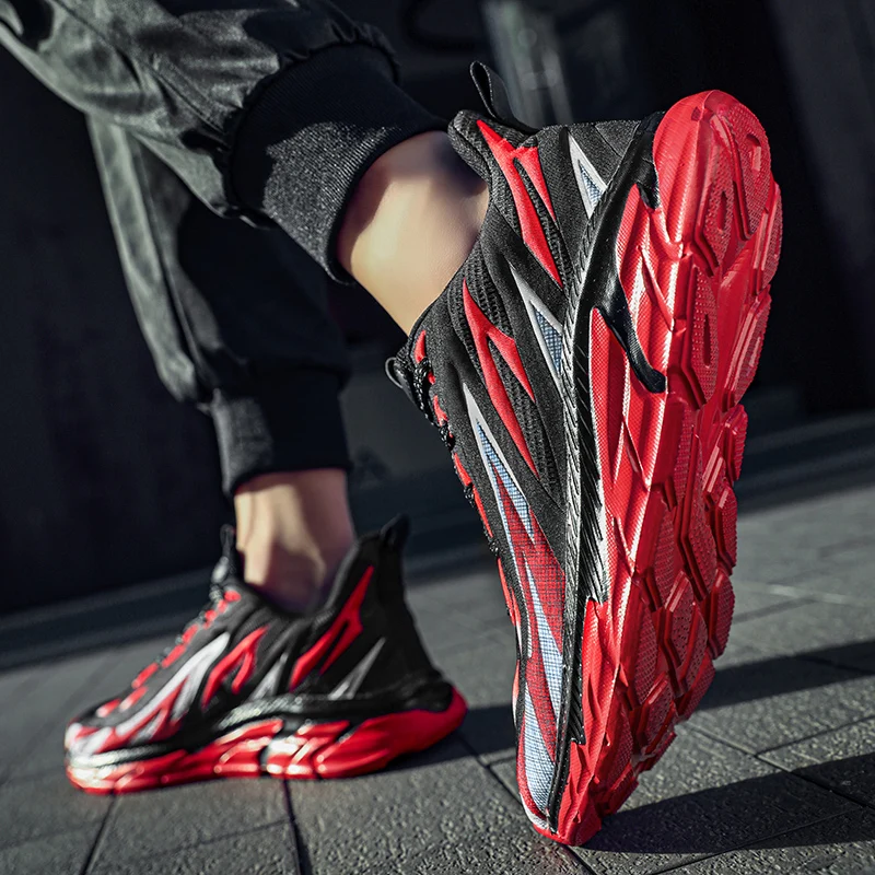 Fashion Sneakers Men Walking Shoes Comfortable Breathable Father Footwear Platform Increasing Height Casual Sports Shoes