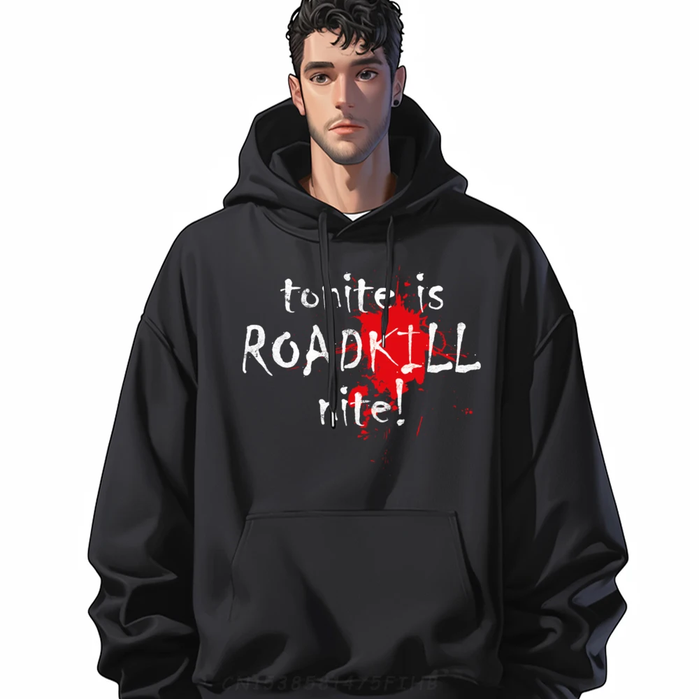 Tonite Is Roadkill Nite Забавный темный юмор Хэллоуин Мужская дизайнерская толстовка из