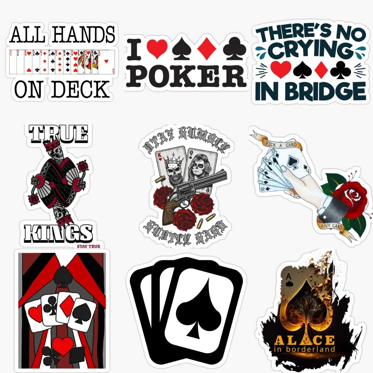 Игральные карты лопаты Джокер наклейка для ноутбука автомобиля мотоцикла
