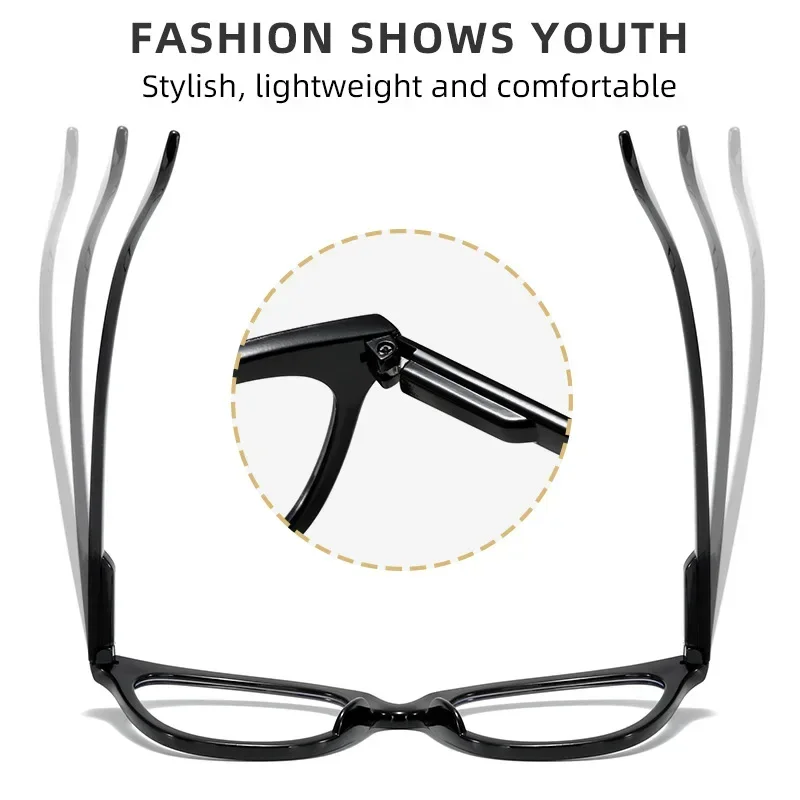 Новинка 2024 модные женские очки в ретро стиле для дальнозоркости полной оправе с