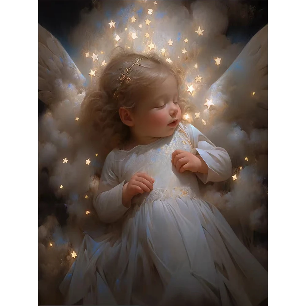 

MTEN Алмазная роспись 5D Ангел детский новый продукт Алмазная художественная вышивка полный домашнее украшение с бриллиантами