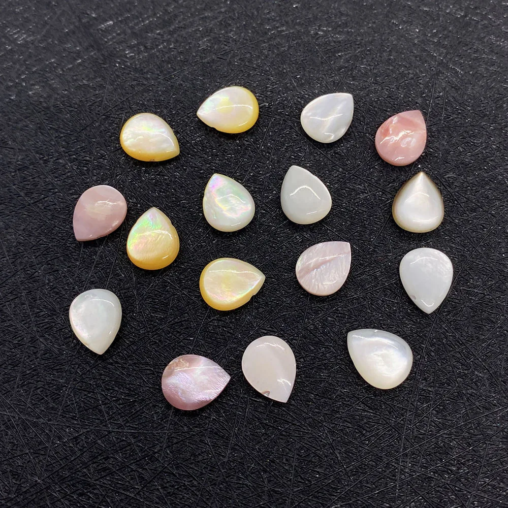 

5pcs Classic Natural Seashell Beads Water Drop Shape Fashion Jewelry Polishing Craft DIY Necklace Bracelet Earrings Accessories