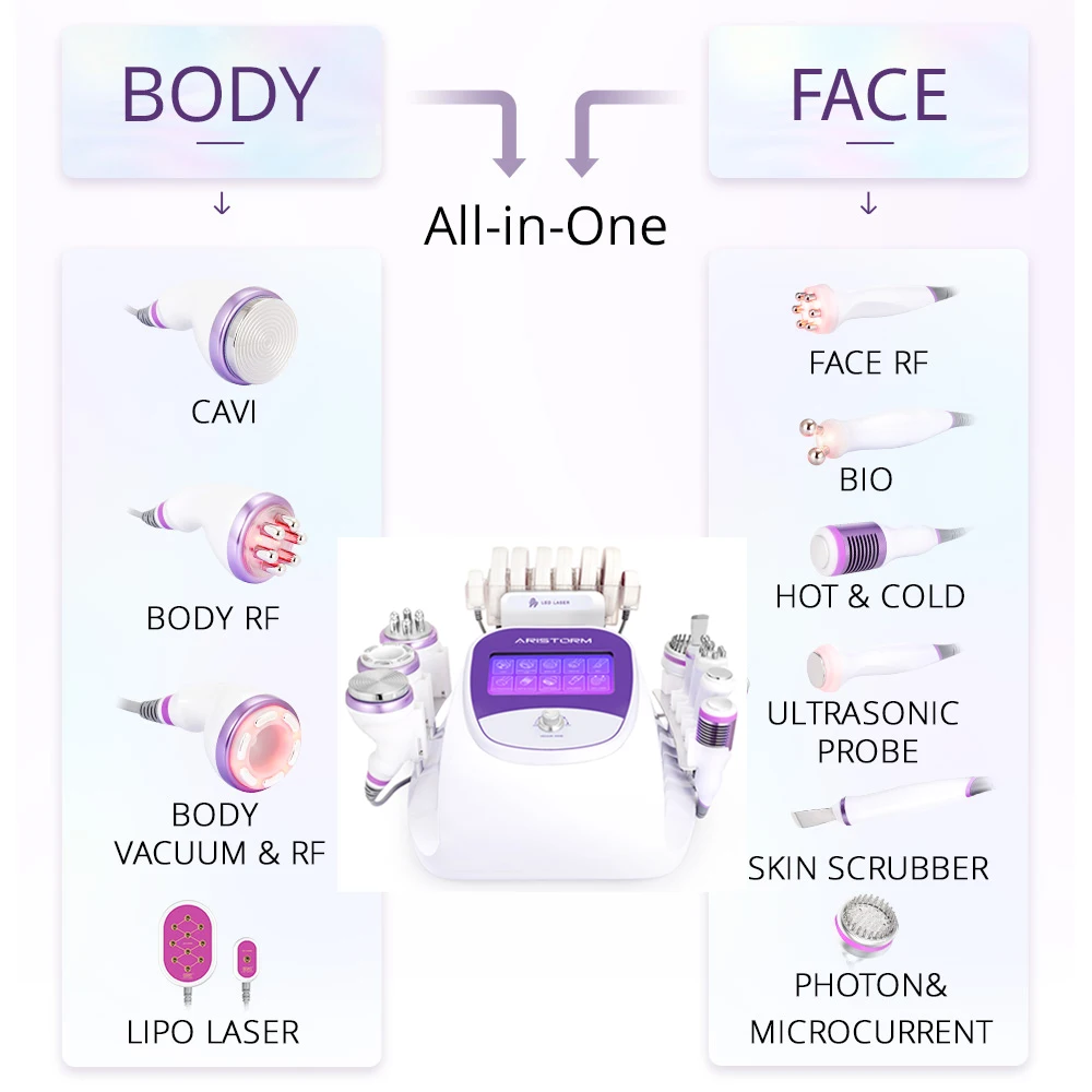 Аппарат радиочастотный для снижения веса и липосакции 40 К 2 5 10 в 1 |