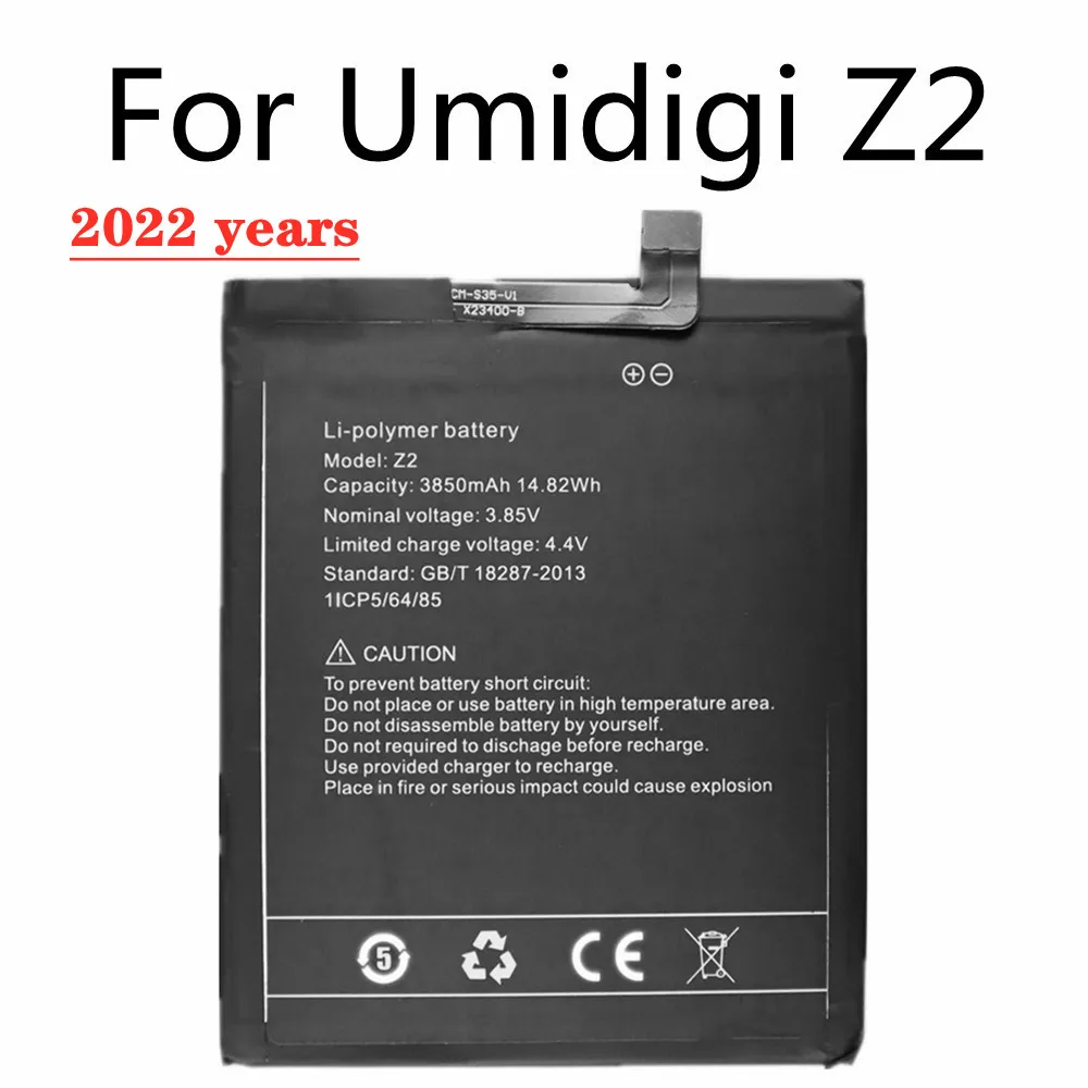 

2022 years High Quality Authentic 3850mAh Replacement Battery For UMI Umidigi Z2 Smartphone Bateria Batteries In Stock