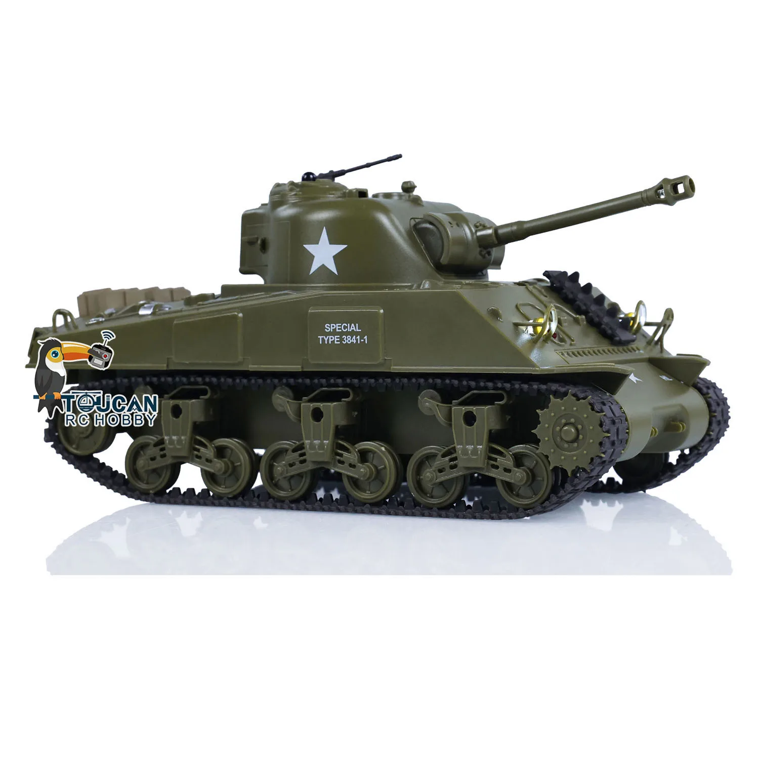 Heng Long RC Tank Инфракрасный боевой танк масштаба 1/30 Battle Пластиковая модель Sherman M4A3