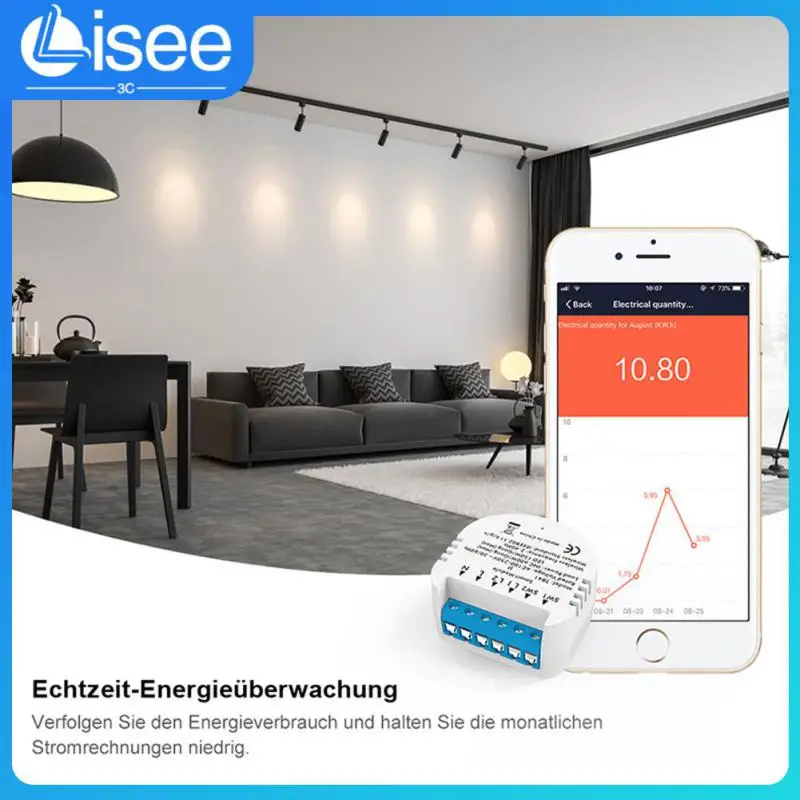 

Voice Control Mini Breaker App Remote Control Switch Module Diy Smart Life Intelligent Lamp Switch 2-way