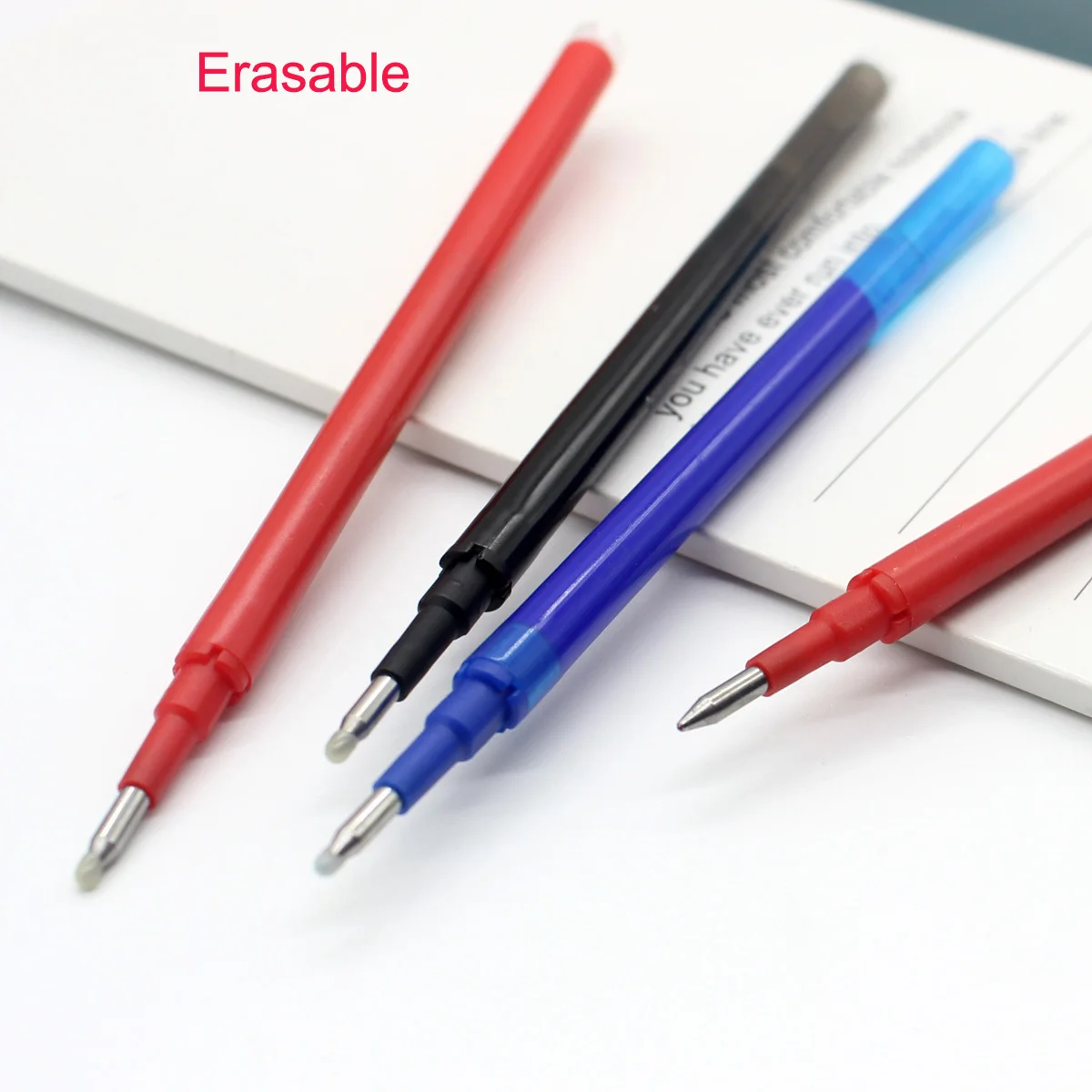 0.7mm /0.5mm Erasable Pen Refill Blue Black 8 Color Ink Office Accessories Stationery Erasable Pens Refill Rods Retractable