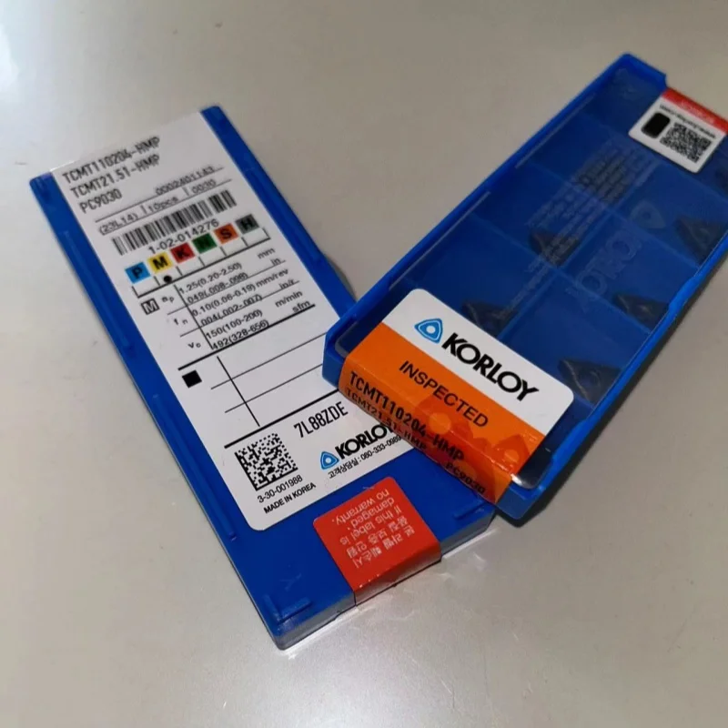 KORLOY TCMT110204-HMP NC3030 NC3020 PC9030 токарный инструмент лезвие карбидные вставки режущие