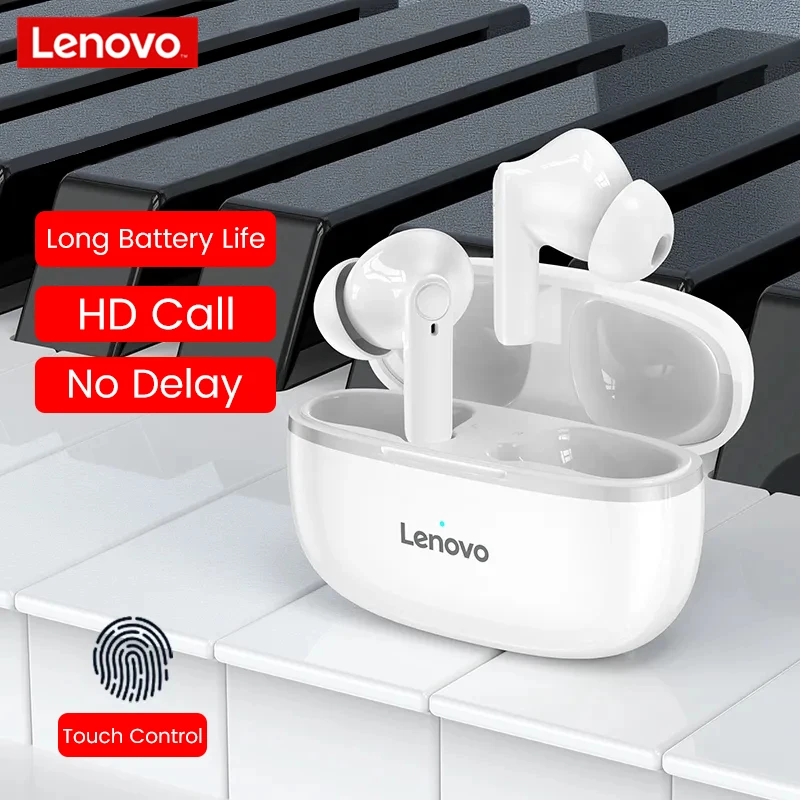 

Original Lenovo HT05 TWS Bluetooth-compatible Earphones Wireless Earbuds Sport Headphones Stereo Headset With Mic Touch Control
