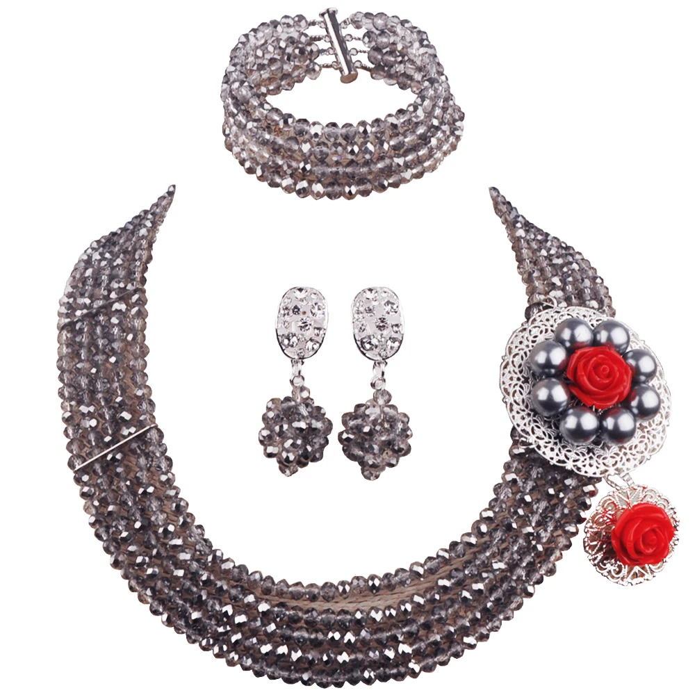 

Ювелирный Комплект из бисера и кристаллов, в африканском стиле